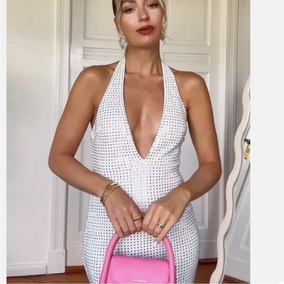 ZARA MIRRORS HALTER DRESS - Picture 11 of 16